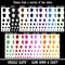 Acorn Solid Temporary Tattoo Water Resistant Fake Body Art Set Collection